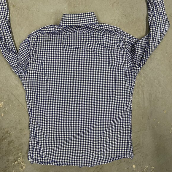 Spier & Mackay Dress Shirt Handmade Contemporary Check Cotton 15.5 Medium - Picture 10 of 10
